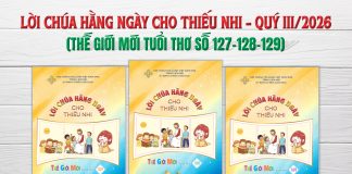 GIỚI THIỆU LỜI CHÚA HẰNG NGÀY CHO THIẾU NHI – QUÝ III NĂM 2026
