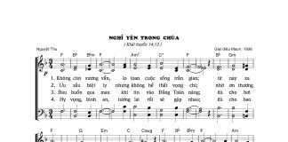Bài hát Tang lễ: NGHỈ YÊN TRONG CHÚA