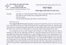 UB.TTN – Thư Ngỏ – Nhân Ngày Thiếu Nhi Tin Lành 2026