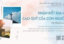 Nhận Biết Địa Vị Cao Quý của Con Người – 22/7/2026