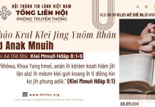 Thâo Kral Klei Jing Yuôm Bhăn Kơ Anak Mnuih – 22/7/2026