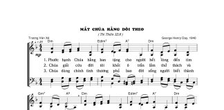 Bài hát: MẮT CHÚA HẰNG DÕI THEO