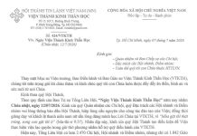 VTKTH – Thông Báo V/v Ngày Viện Thánh Kinh Thần Học