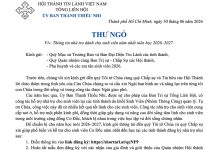 UB.TTN – Thư Ngỏ V/v Thông Tin Nhà Trọ Dành Cho Sinh Viên Năm Nhất Niên Học 2026-2027