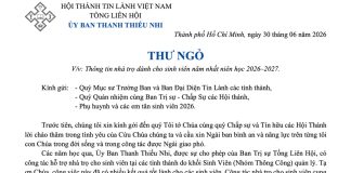 UB.TTN – Thư Ngỏ V/v Thông Tin Nhà Trọ Dành Cho Sinh Viên Năm Nhất Niên Học 2026-2027