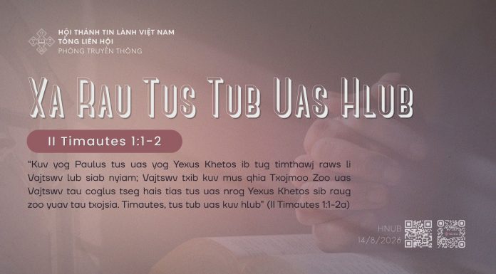 Xa Rau Tus Tub Uas Hlub – 14/8/2026