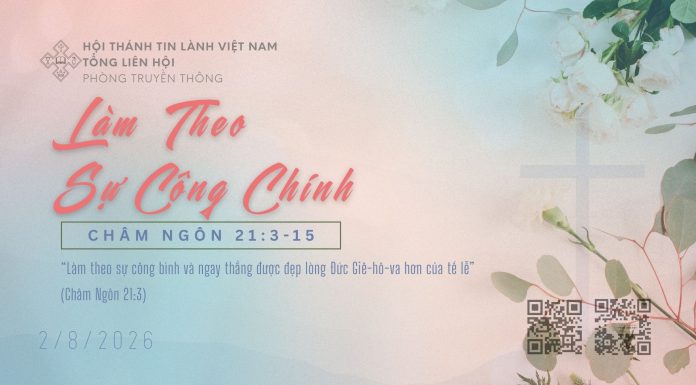 Làm Theo sự Công Chính – 2/8/2026