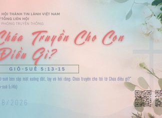 Chúa Truyền cho Con Điều Gì? – 27/8/2026