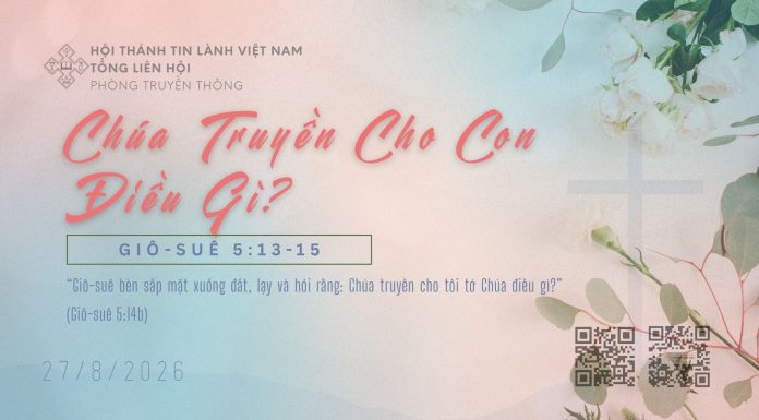 Chúa Truyền cho Con Điều Gì? – 27/8/2026