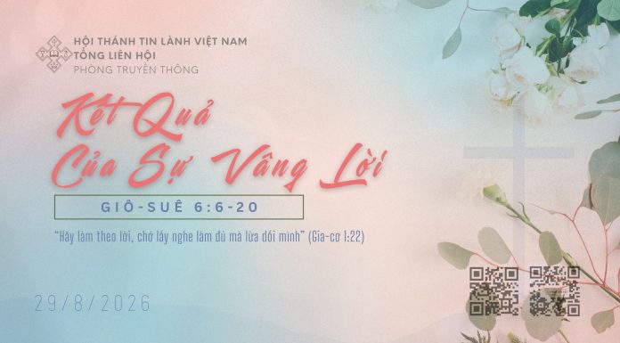 Kết Quả của sự Vâng Lời – 29/8/2026