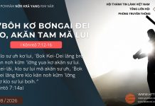 Tơ’bôh kơ Bơngai Đei Klo, Akăn Tam Mă Lui – 26/8/2026