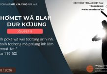 Hơmet Wă Blah Dur Kơjung – 28/8/2026