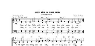 Bài hát: CHÚC TÔN CA NGỢI CHÚA