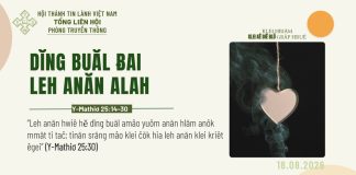Dĭng Buăl Ƀai Leh Anăn Alah – 18/8/2026
