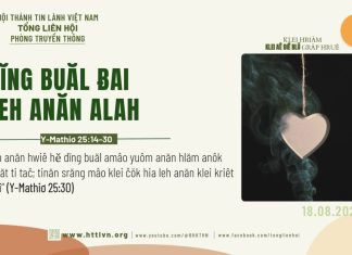 Dĭng Buăl Ƀai Leh Anăn Alah – 18/8/2026