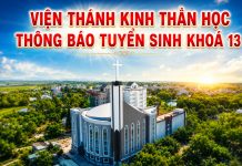 Thông Báo Tuyển Sinh Khóa 13 – Chương Trình Cử Nhân Thần Học – VTKTH