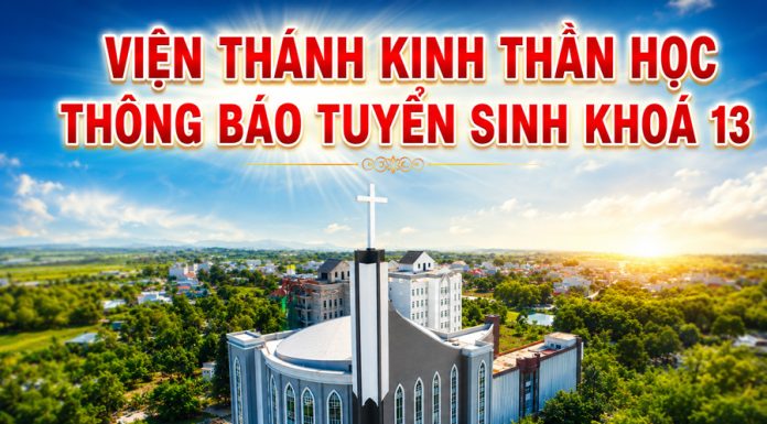 Thông Báo Tuyển Sinh Khóa 13 – Chương Trình Cử Nhân Thần Học – VTKTH