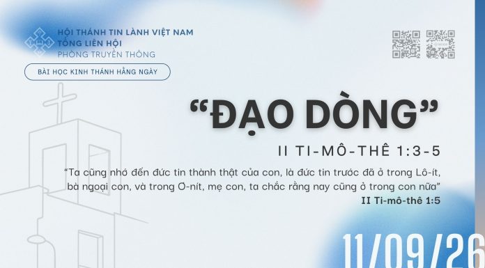 “Đạo Dòng” – 11/9/2026