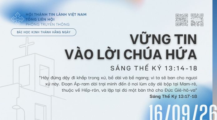Vững Tin vào Lời Chúa Hứa – 16/9/2026