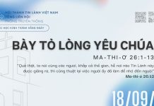Bày Tỏ Lòng Yêu Chúa – 18/9/2026