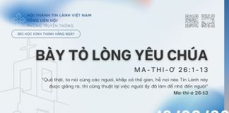 Bày Tỏ Lòng Yêu Chúa – 18/9/2026