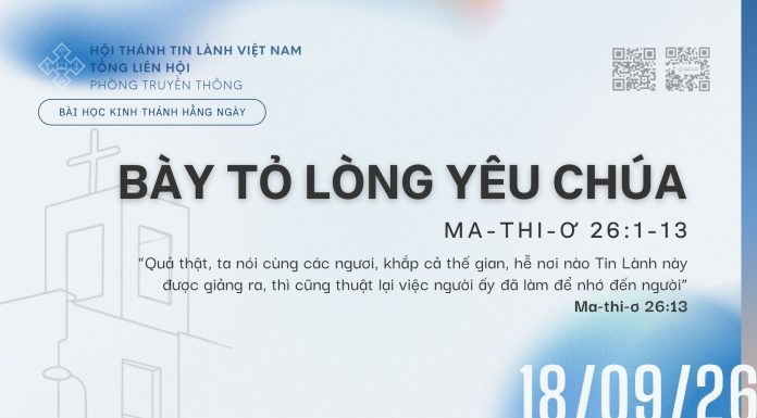Bày Tỏ Lòng Yêu Chúa – 18/9/2026