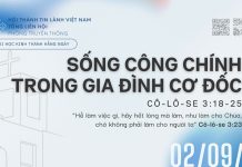 Sống Công Chính trong Gia Đình Cơ Đốc – 2/9/2026