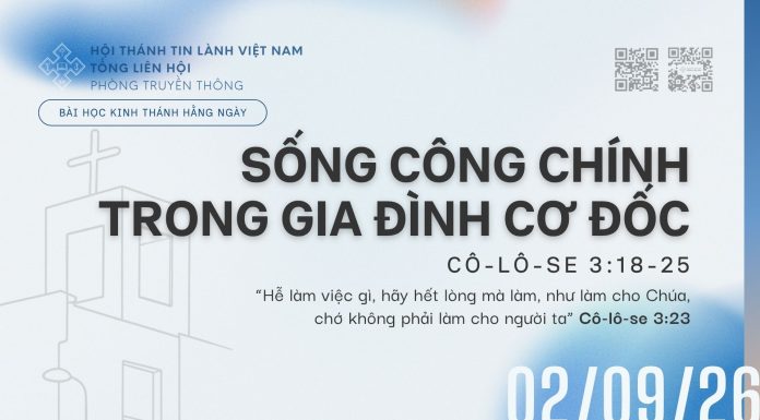 Sống Công Chính trong Gia Đình Cơ Đốc – 2/9/2026