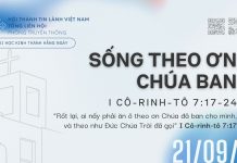 Sống Theo Ơn Chúa Ban – 21/9/2026