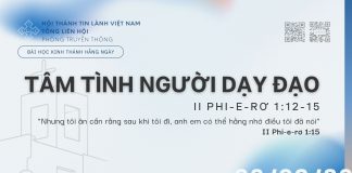 Tâm Tình Người Dạy Đạo – 28/9/2026