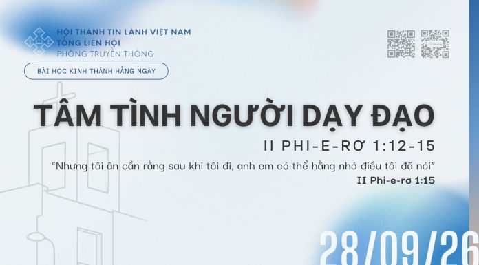 Tâm Tình Người Dạy Đạo – 28/9/2026