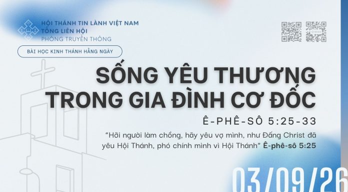 Sống Yêu Thương trong Gia Đình Cơ Đốc – 3/9/2026