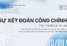 Sự Xét Đoán Công Chính – 30/9/2026
