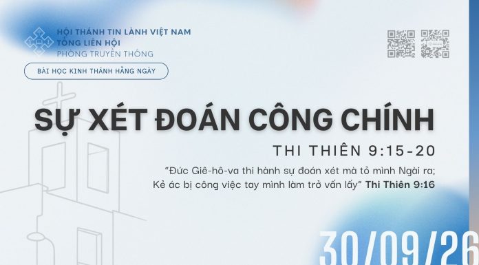 Sự Xét Đoán Công Chính – 30/9/2026