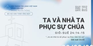 Ta và Nhà Ta Phục Sự Chúa – 6/9/2026