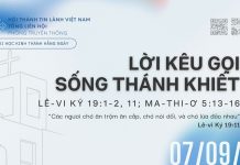 Lời Kêu Gọi Sống Thánh Khiết – 7/9/2026