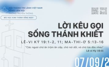 Lời Kêu Gọi Sống Thánh Khiết – 7/9/2026