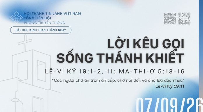 Lời Kêu Gọi Sống Thánh Khiết – 7/9/2026