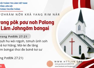 Tơdrong pôk pơư noh Pơlong lăng Lăm Jơhngơ̆m bơngai – 13/9/2026
