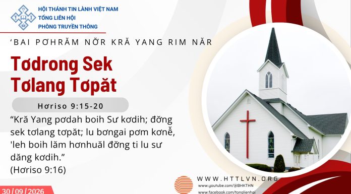 Tơdrong Sek Tơlang Tơpăt – 30/9/2026