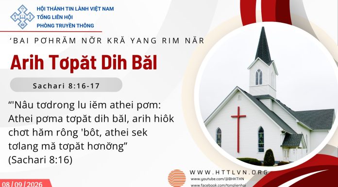 Arih Tơpăt Dih Băl – 8/9/2026