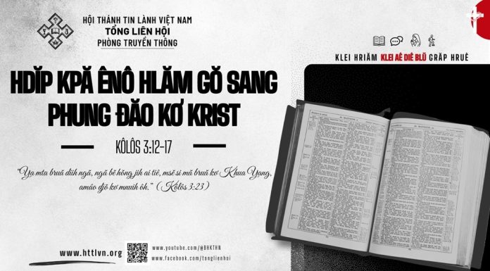Hdĭp Kpă Ênô Hlăm Gŏ Sang Phung Đăo Kơ Krist – 2/9/2026