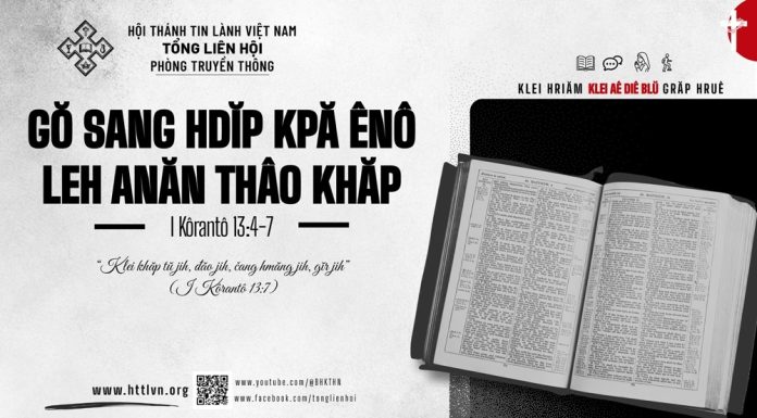 Gŏ Sang Hdĭp Kpă Ênô leh anăn Thâo Khăp – 10/9/2026