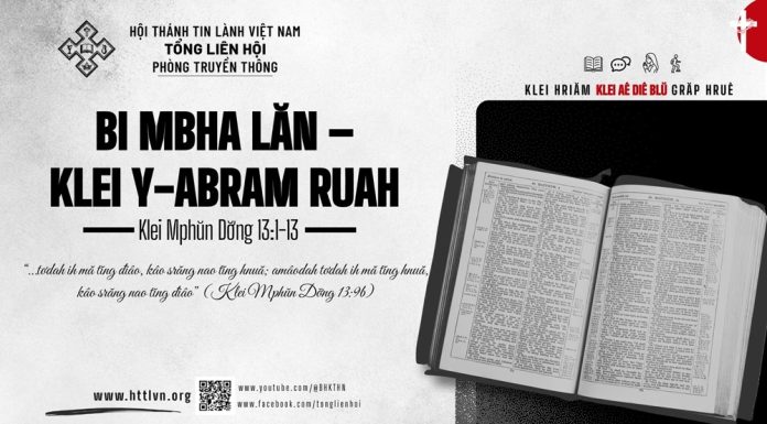 Bi Mbha Lăn – Klei Y-Abram Ruah – 14/9/2026