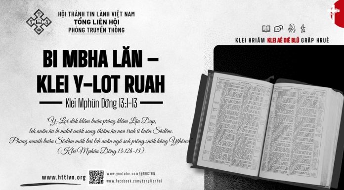 Bi Mbha Lăn– Klei Y-Lot Ruah – 15/9/2026
