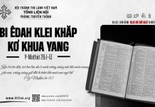 Bi Êdah Klei Khăp Kơ Khua Yang – 18/9/2026