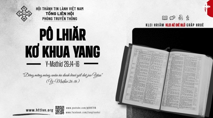 Pô Lhiăr Kơ Khua Yang – 19/9/2026