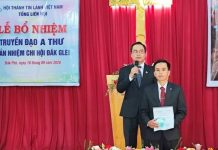 Quảng Ngãi: Bổ nhiệm Quản nhiệm Chi Hội Đắk Glei và Phụ tá Chi Hội Đắk Ruồng