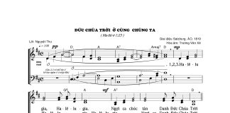 Bài hát Giáng sinh: ĐỨC CHÚA TRỜI Ở CÙNG CHÚNG TA