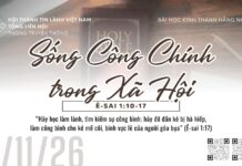Sống Công Chính trong Xã Hội – 1/11/2026